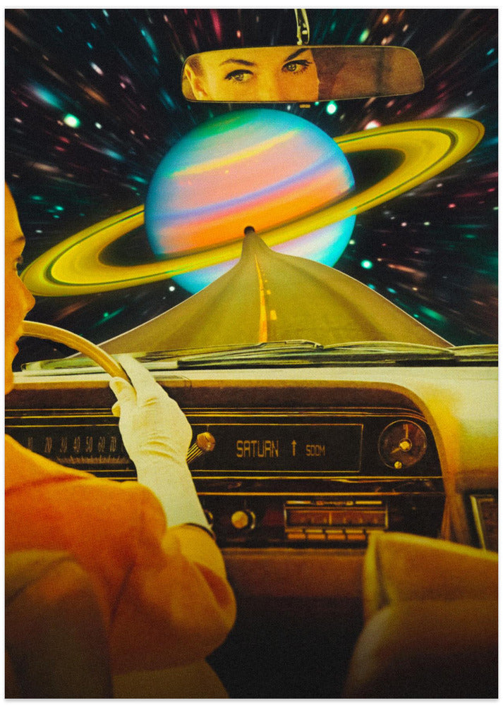 Saturn Commute - Art Print by Taudalpoi