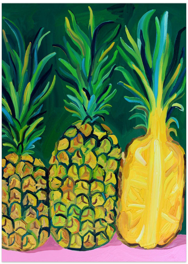 Pineapples - Art Print by Alice Straker