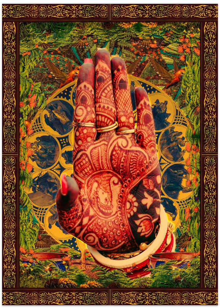 Henna Hand - Art Print by CosmoZach