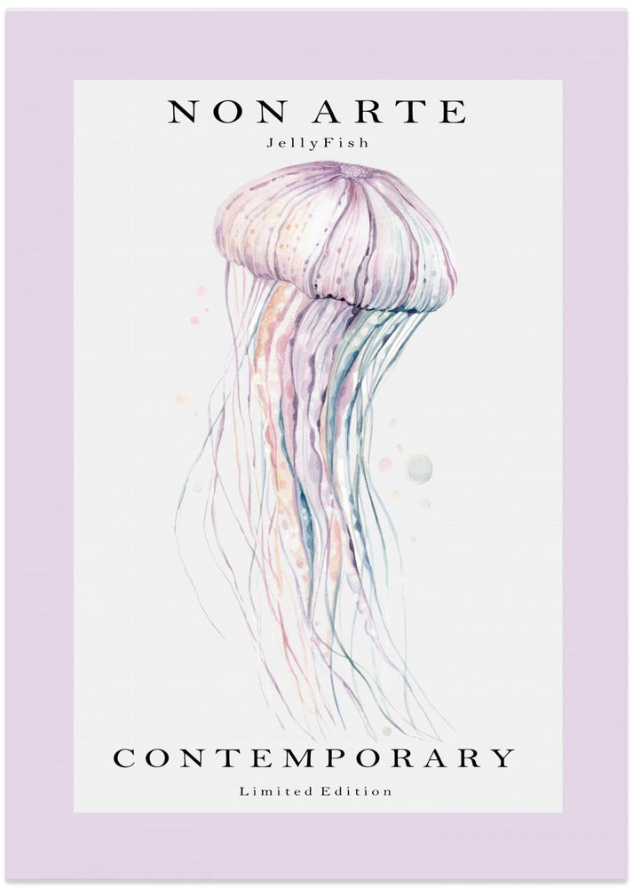 Non Arte Jellyfish - Art Print by Rikke Løndager Boisen