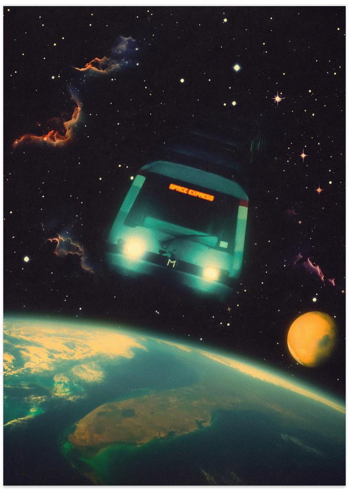 The Space Express - Art Print by Taudalpoi