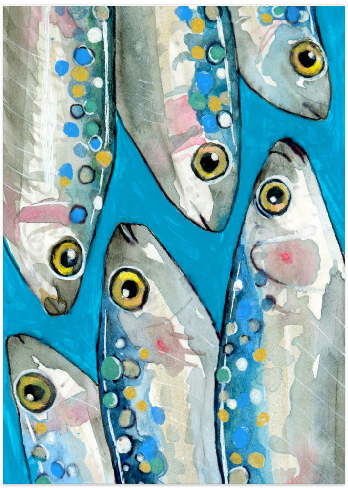 Fishes - Art Print by Petra Lizde