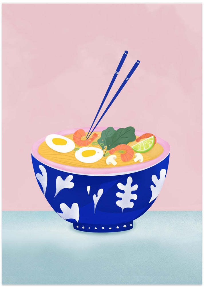Ramen Bowl - Art Print by Petra Lizde
