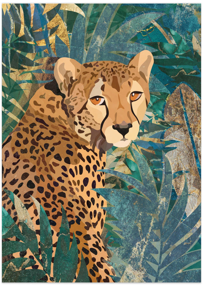Cheetah In the Jungle 2 - Art Print by Sarah Manovski