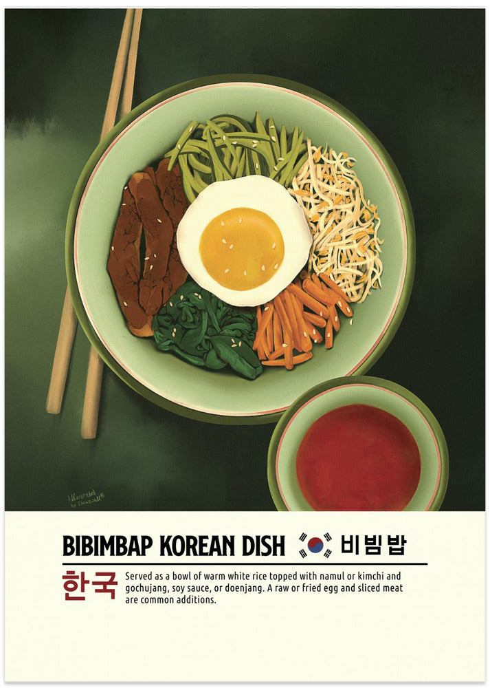 Bibimbap - Art Print by Dion Gem