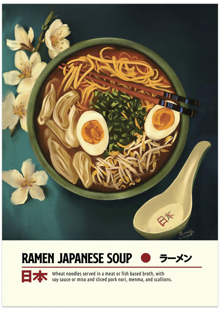 Ramen - Art Print by Dion Gem