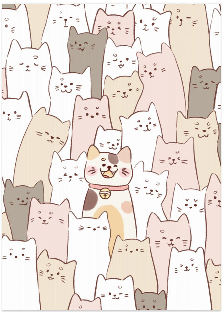 Cute Kitten lock - Art Print by Xuan Thai