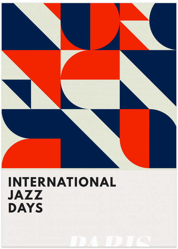 Jazz Days Paris - Art Print by Kubistika