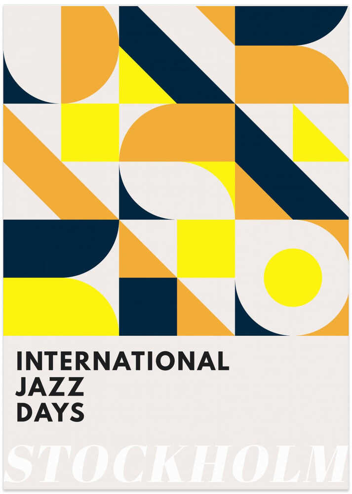 Jazz Days Stockholm - Art Print by Kubistika