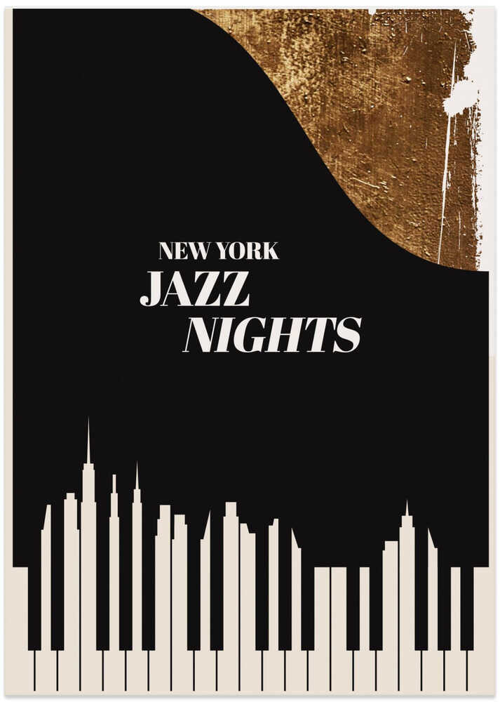 Jazz Nights - Art Print by Kubistika
