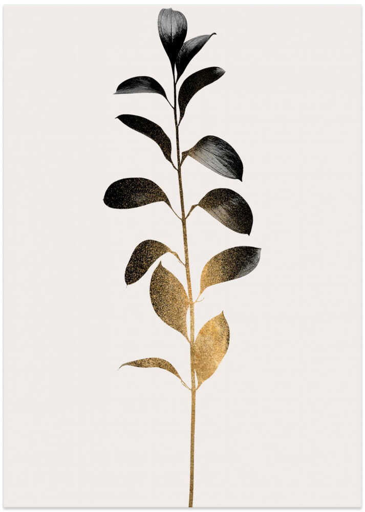 Monochromatica No.9   Dark Gold - Art Print by Kubistika