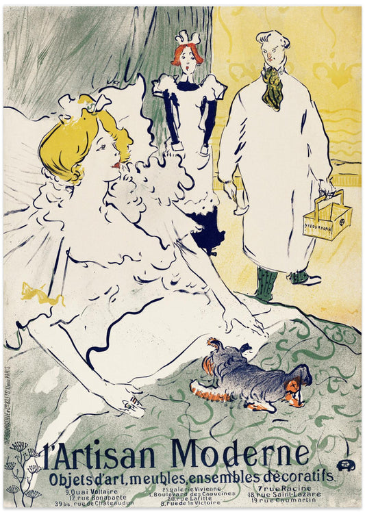 L'artisan Moderne (1896) - Art Print by TOULOUSE LAUTREC