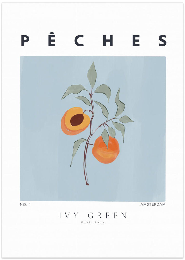 Peaches - Art Print by Ivy Green Illustrations