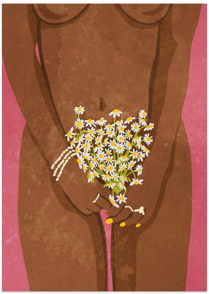 Wearing Flowers - Art Print by Raissa Oltmanns