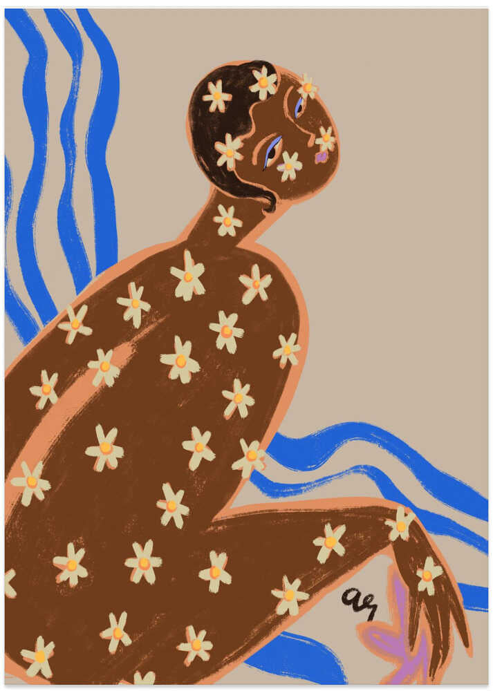 Blooming Daisy - Art Print by Arty Guava