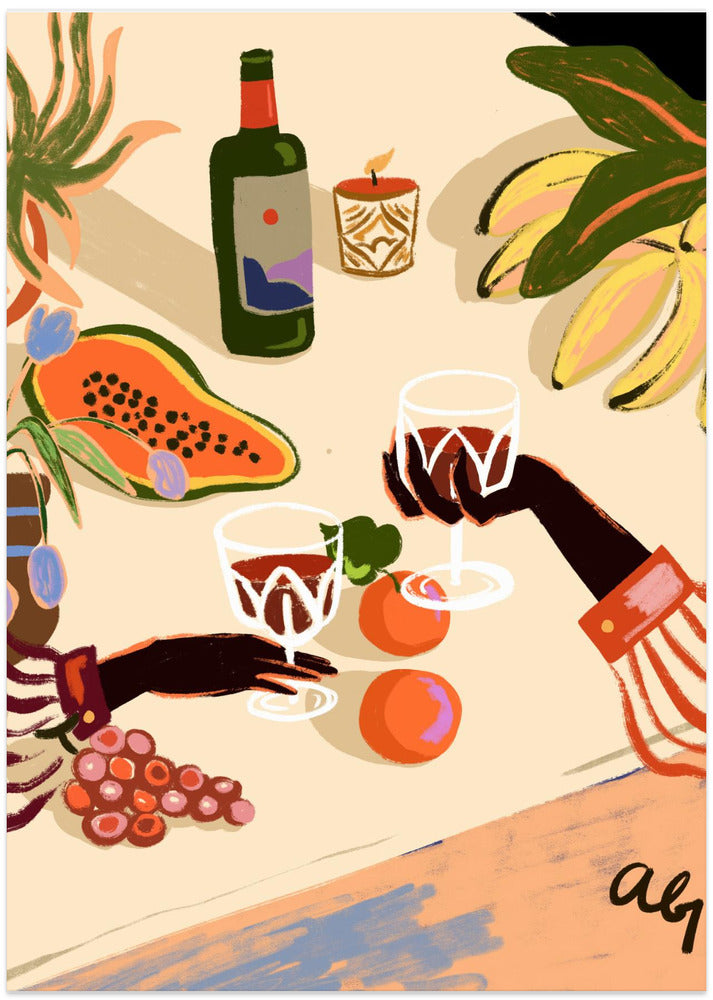 Cheers To You - Art Print by Arty Guava