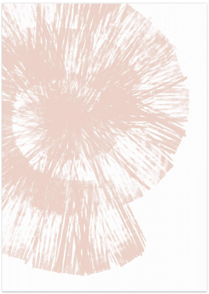 Radiant Spiral Burst - Art Print by Martina