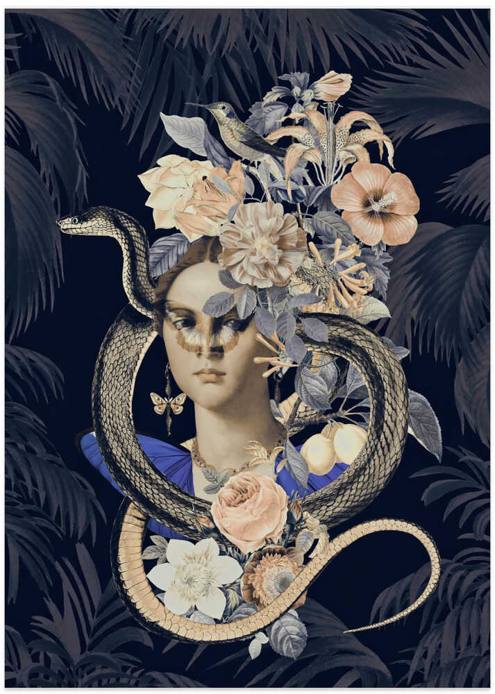Snake Princess 2 - Art Print by Andrea Haase