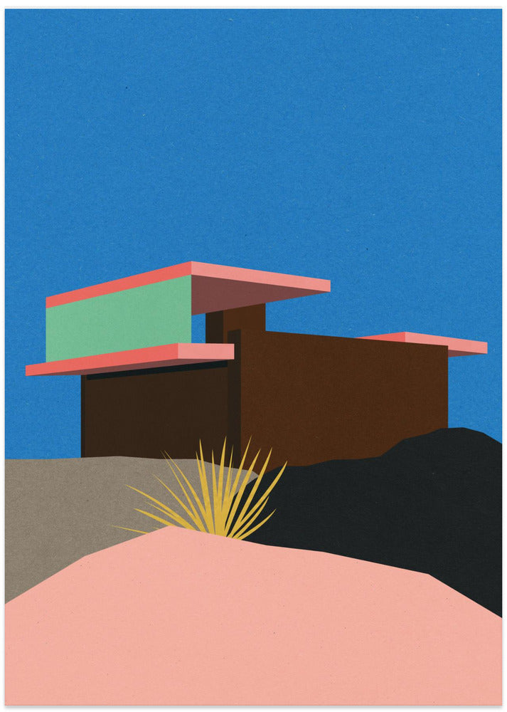 Kaufmann Desert House - Art Print by Rosi Feist
