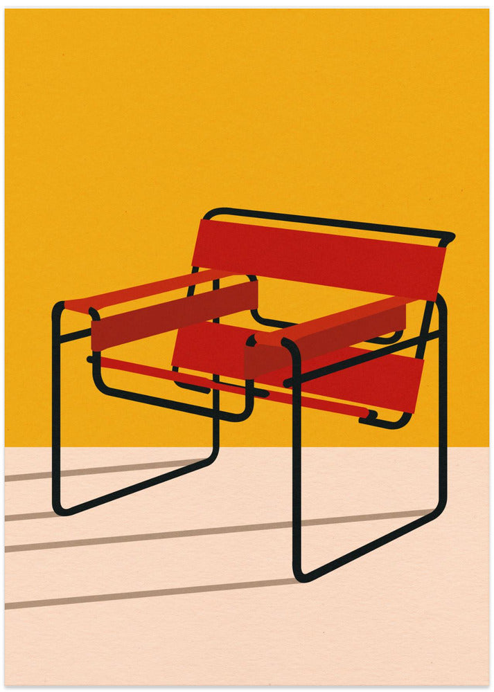 Wassily Chair Marcel Breuer - Art Print by Rosi Feist