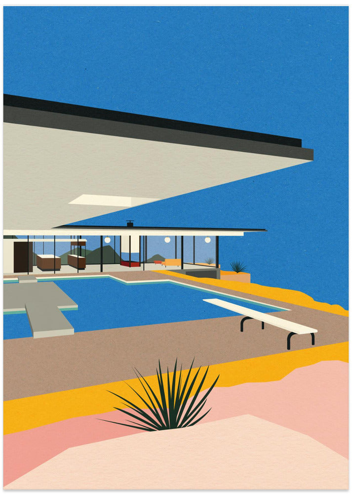 La Stahl House - Art Print by Rosi Feist