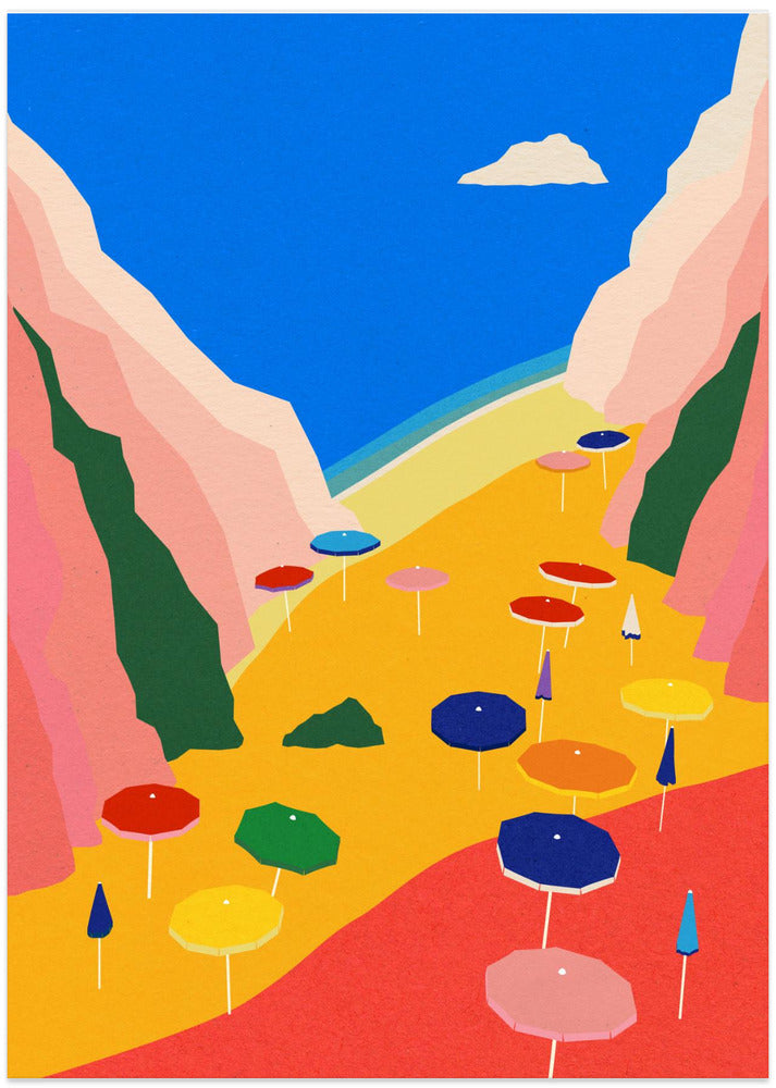 Lido Liguria - Art Print by Rosi Feist