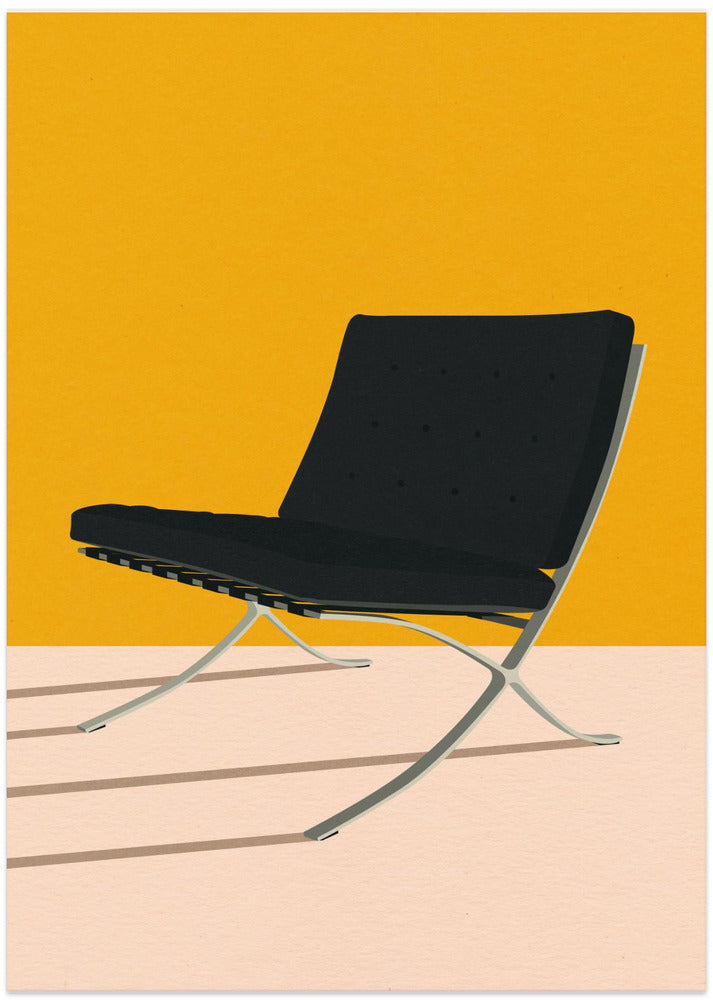 Barcelona Chair By Mies Van Der Rohe - Art Print by Rosi Feist