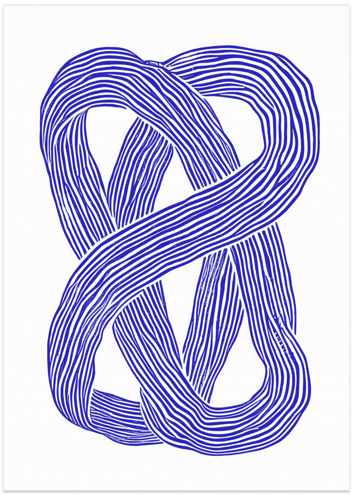 Blue Infinity Loop - Art Print by Treechild