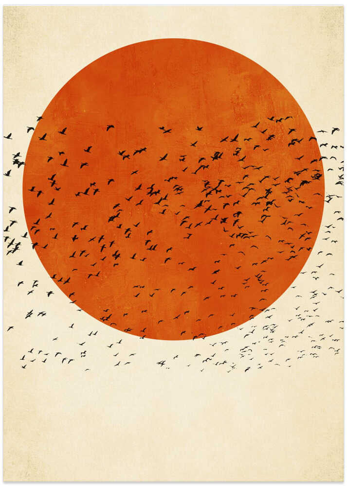 Birds In the Sun - Art Print by Kubistika