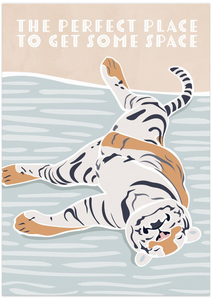 Tiger Typography Kids Quote - Art Print by Sarah Manovski