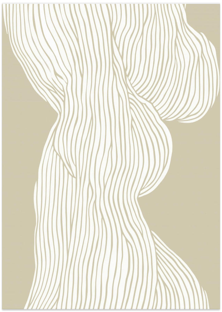 Flowing Lines Elegance - Art Print by Treechild