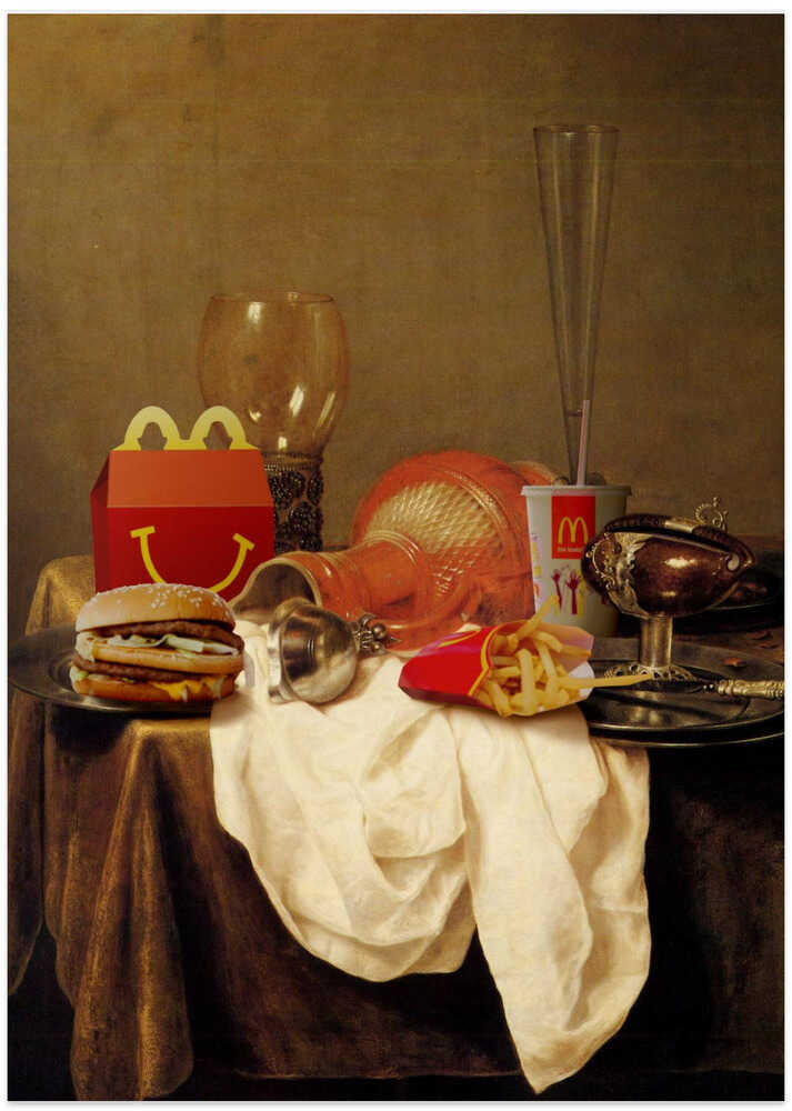 Classic dinner - Art Print by Artem Pozdniakov