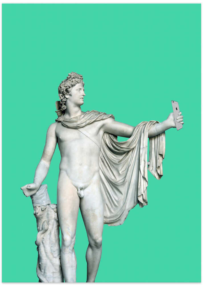 Antique Selfie - Art Print by Artem Pozdniakov