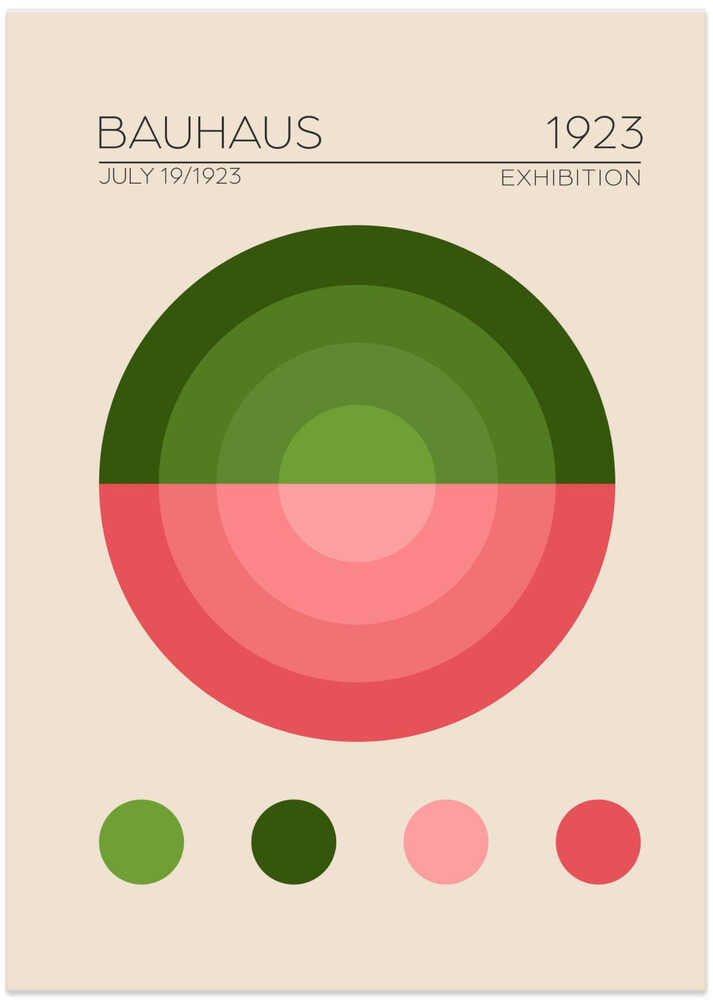 Geometric Harmony - Art Print by Emel Tunaboylu Exhibition Poster