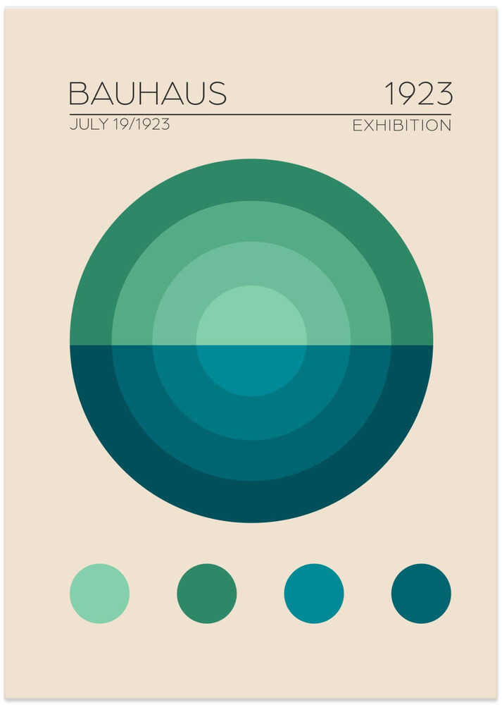 Geometric Harmony - Art Print by Emel Tunaboylu Exhibition Poster