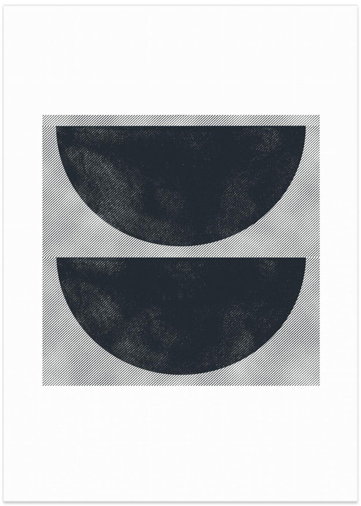Halved Moons - Art Print by THE MIUUS STUDIO
