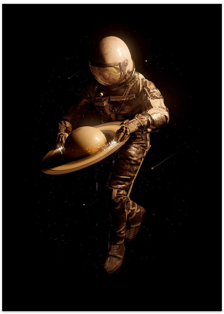 Saturntable - Art Print by Nicebleed