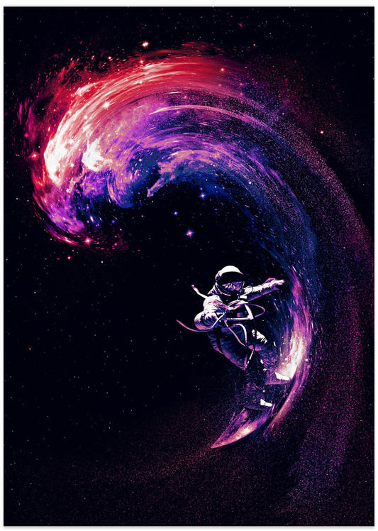 Space Surfing II - Art Print by Nicebleed