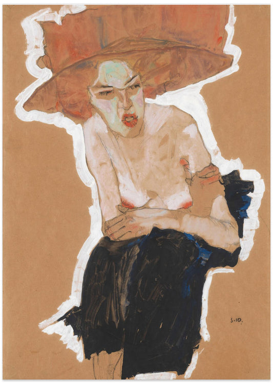 Die Hämische 1910 - Art Print by EGON SCHIELE