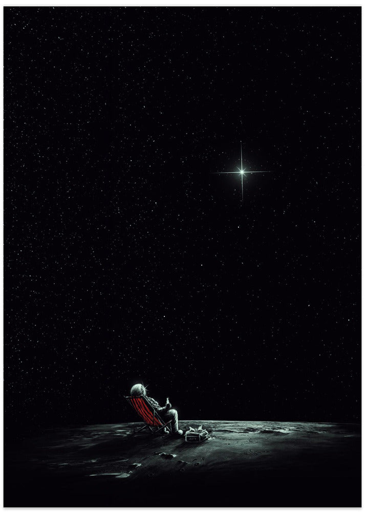 Space Chill - Art Print by Nicebleed