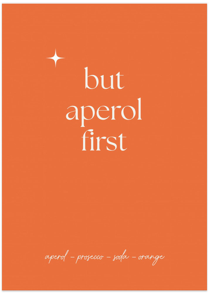 Aperol - Art Print by Anne-Marie Volfova