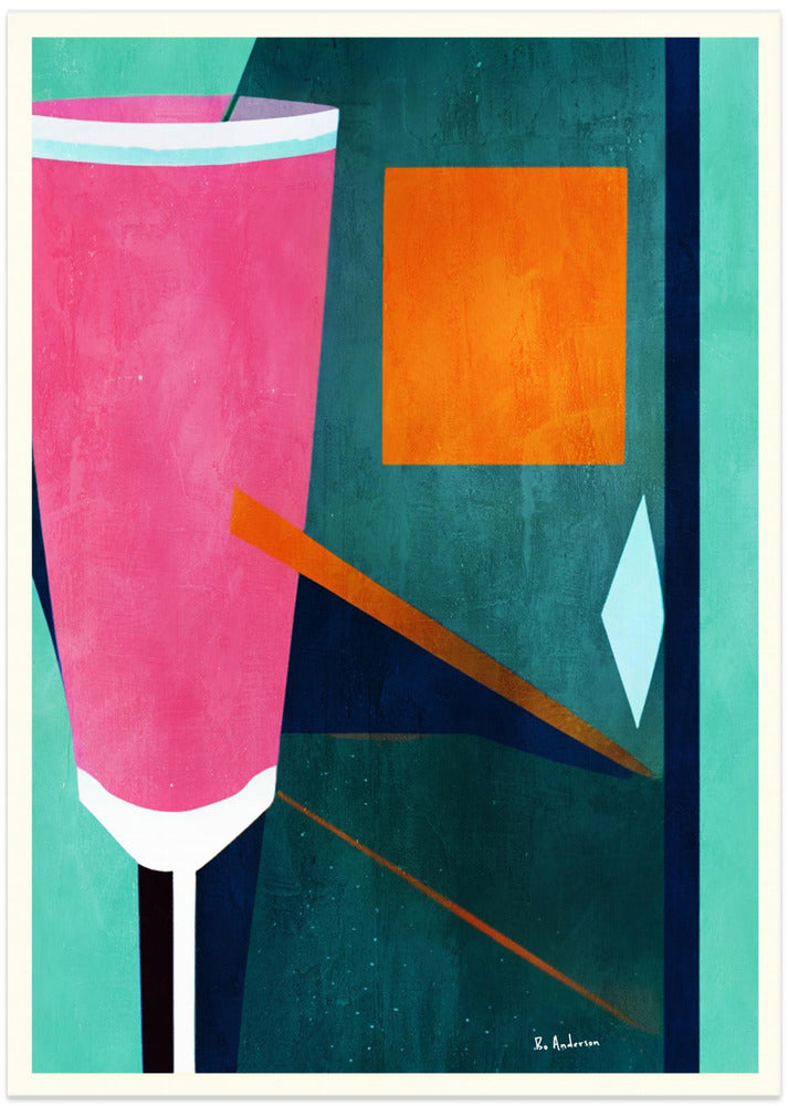 Mon Petite Crement Rosé - Art Print by Bo Anderson