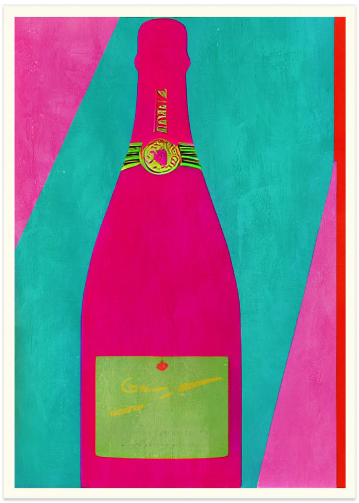 Pink Champagne - Art Print by Bo Anderson