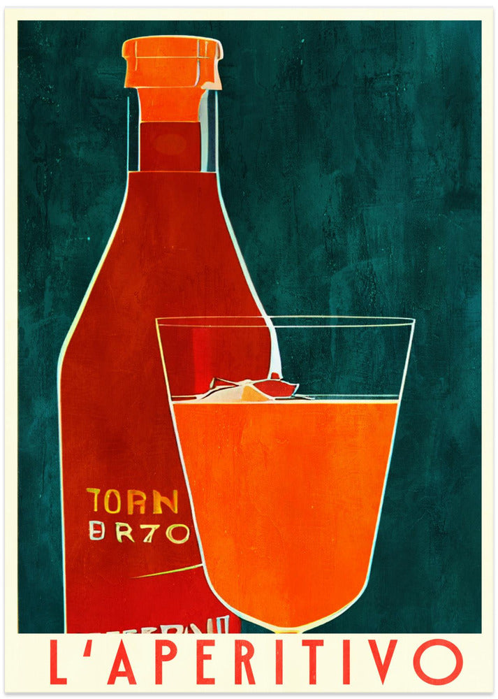 L'aperitivo - Art Print by Bo Anderson