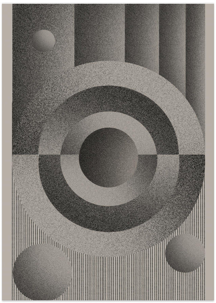 Cosmic Circles - Art Print by THE MIUUS STUDIO