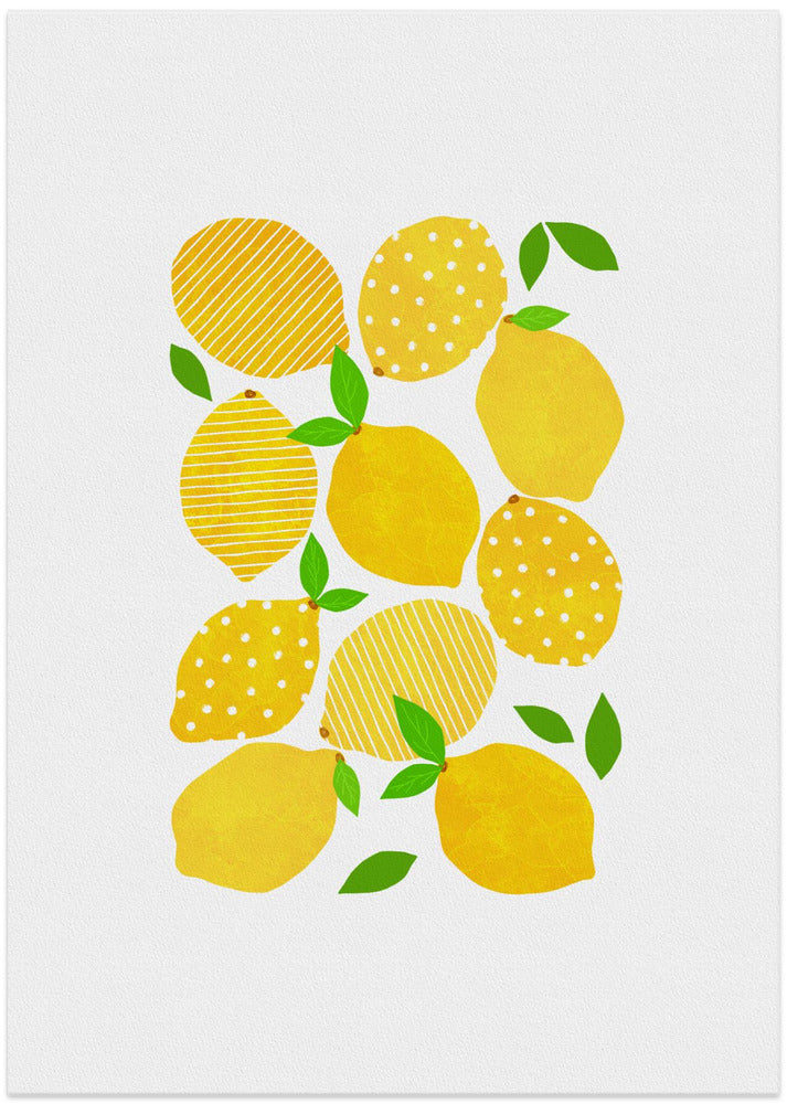 Lemon Crowd - Art Print by Orara Studio