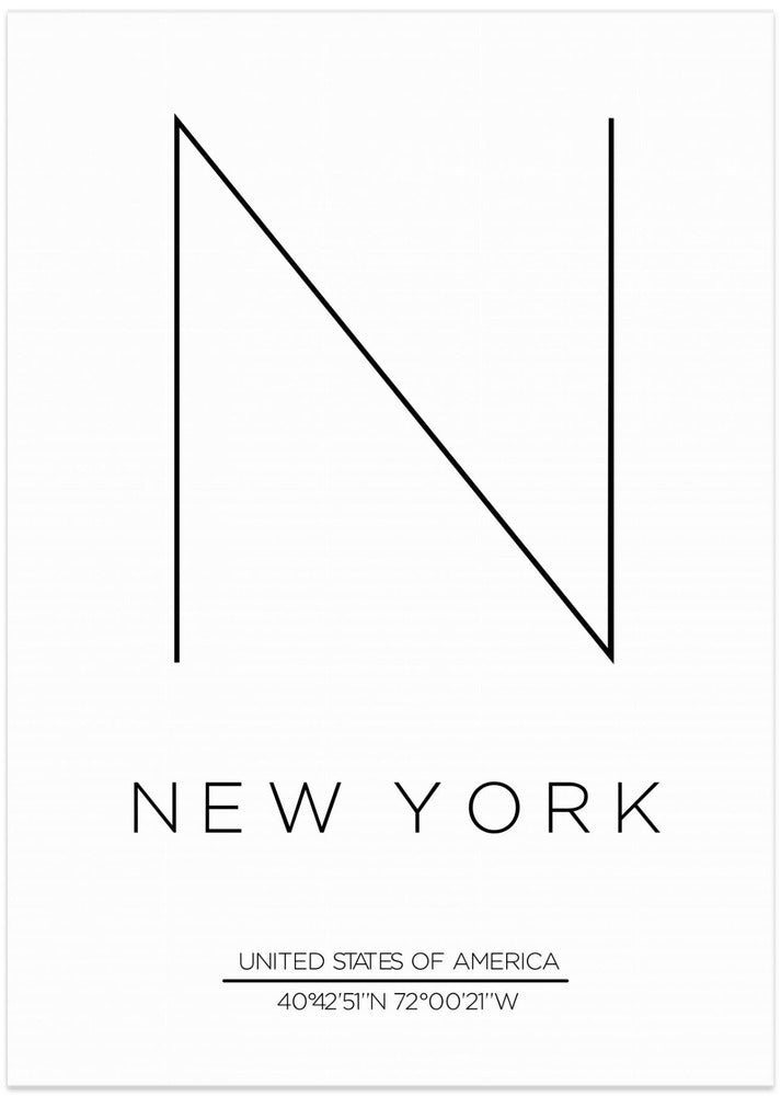 Minimalist NYC Design - Art Print by THE MIUUS STUDIO