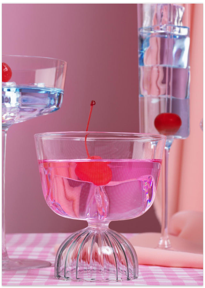 Pink party - Art Print by Julia Ramiro