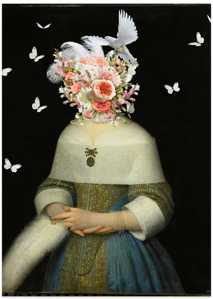 Lady Jane Dovelander - Art Print by Sue Skellern