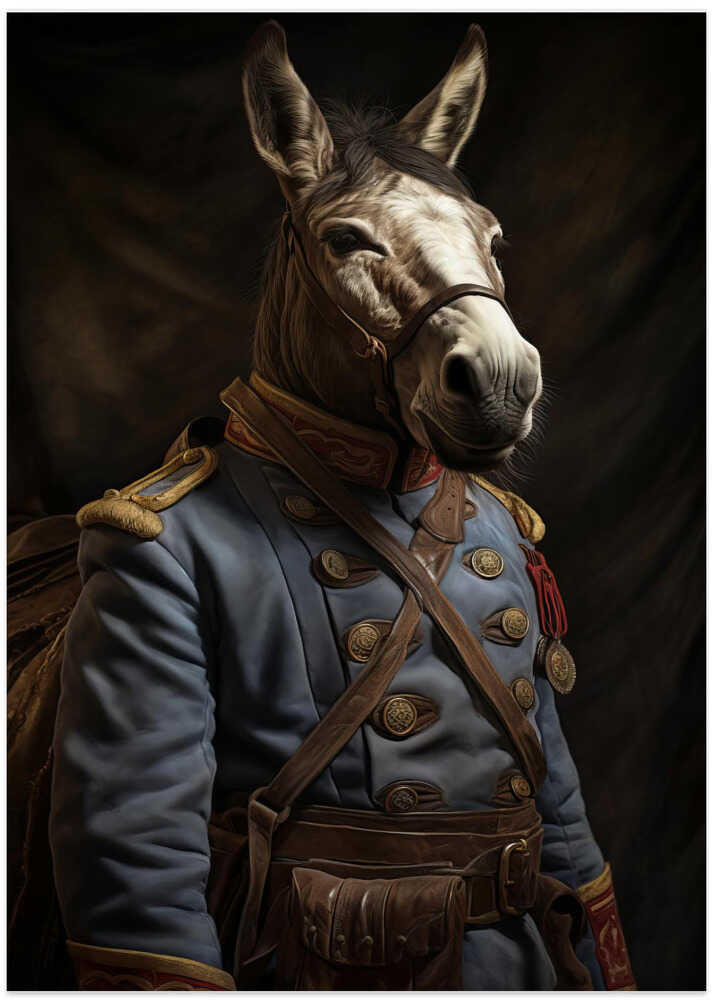 Donkey In Costume 2 - Art Print by Bilge Paksoylu